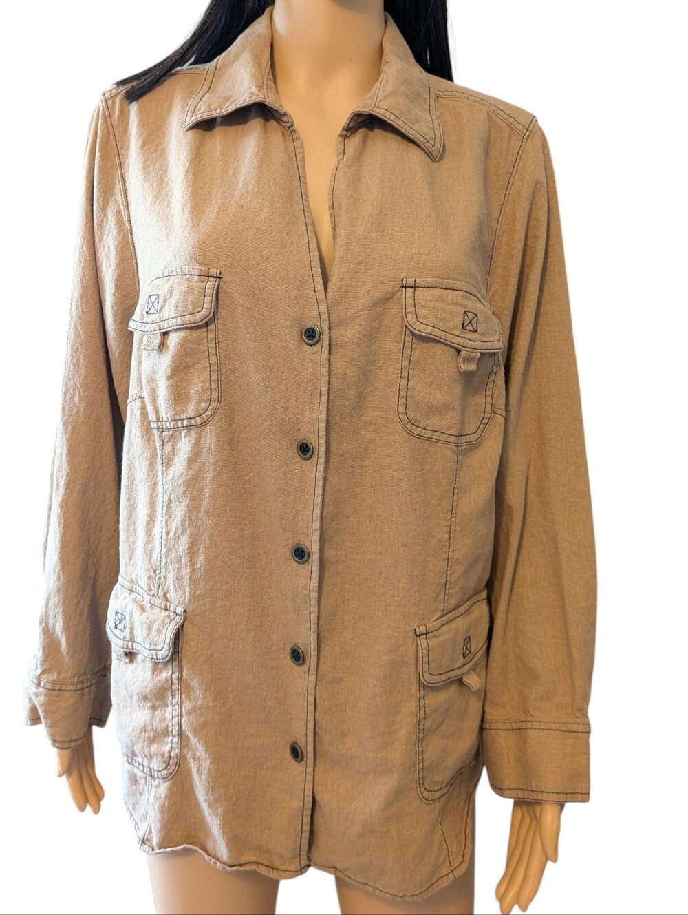 White Stag Linen Button Down Shirt